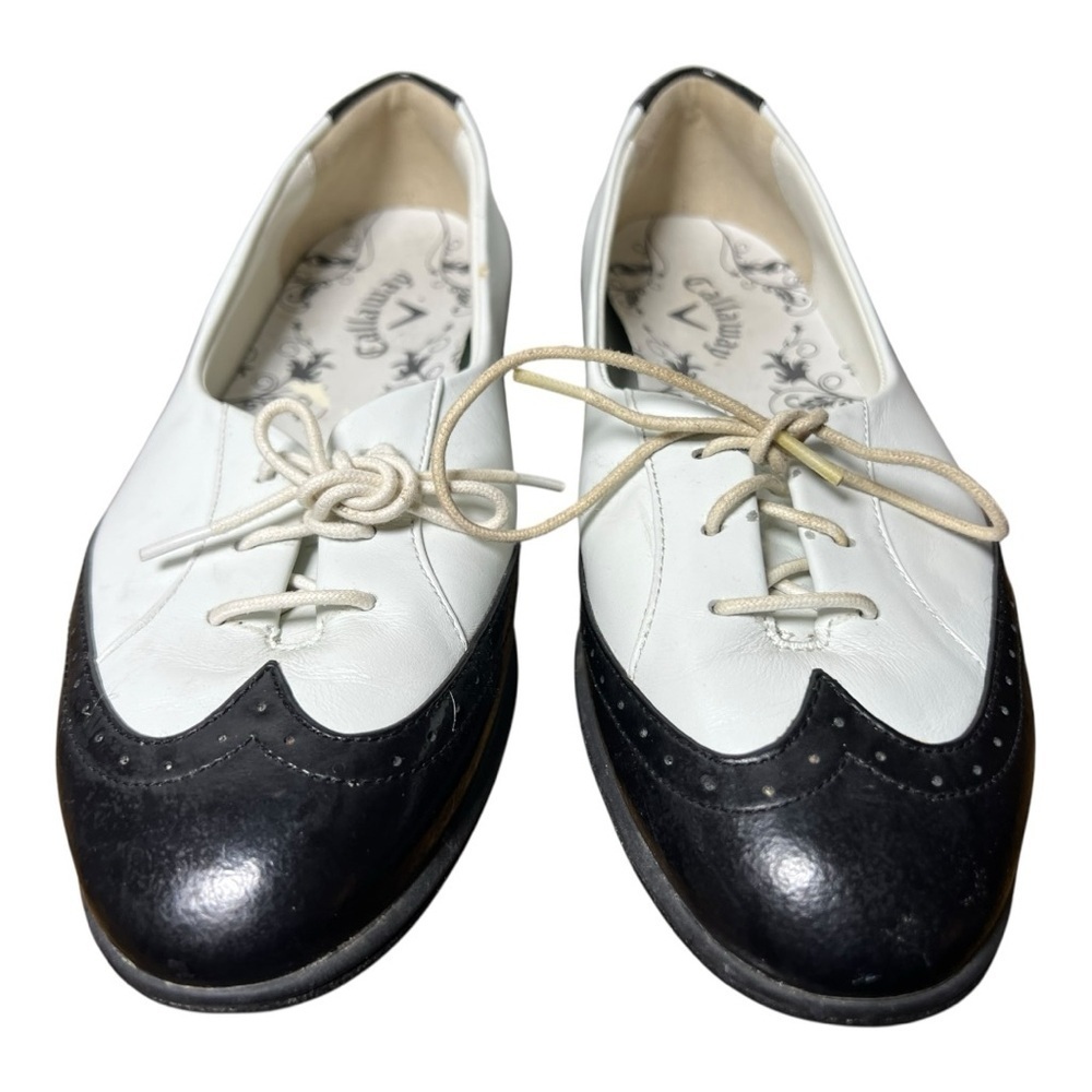 Callaway Black and White Women's Golf Loafers -8.5
